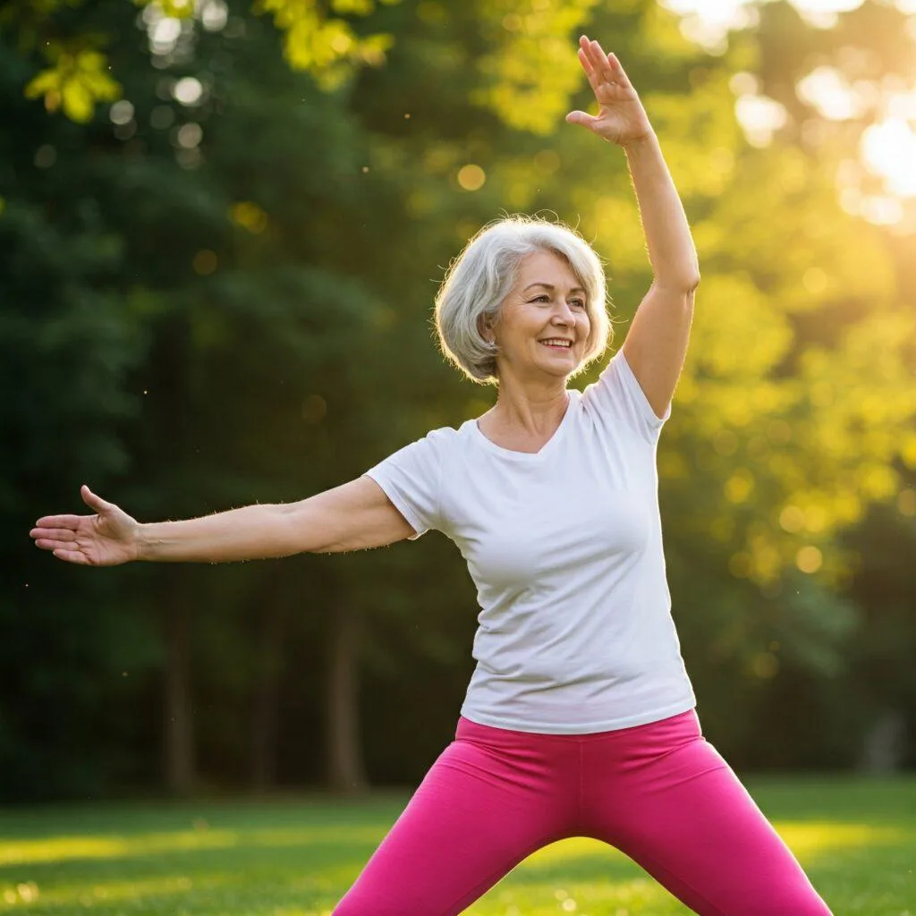 elders doing exercises for healthy life sytle